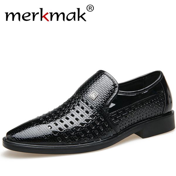merkmak 2019 summer vintage men leather sandals pu leather soft bottom slip-on shoes hole shoes big size hollow weave footwear, Black
merkmak 2019 summer vintage men leather sandals pu leather soft bottom slip-on shoes hole shoes big size hollow weave footwear, Black