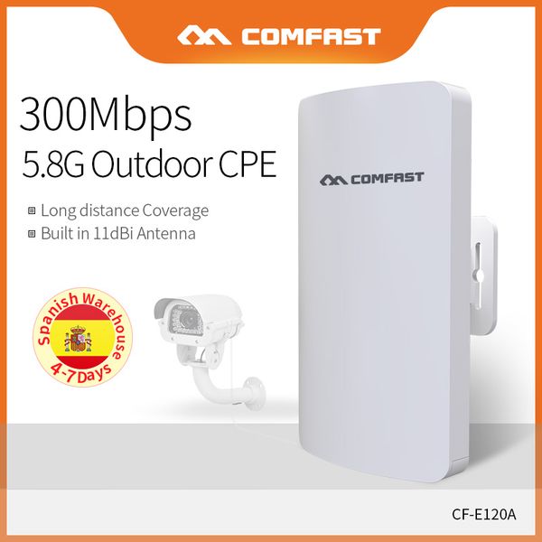 long distance outdoor cpe 5.8ghz 300mbps access point poe wireless ap router extender ap bridge for ip camera cf-e120a
long distance outdoor cpe 5.8ghz 300mbps access point poe wireless ap router extender ap bridge for ip camera cf-e120a