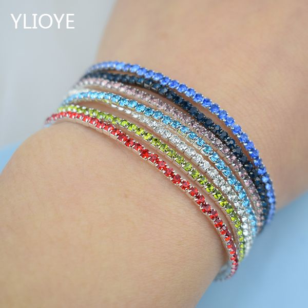 7pcs/set fashion rhinestone stretch bracelets femme elastic crystal bracelets for women bling girl gift wedding bridal jewelry, Black
7pcs/set fashion rhinestone stretch bracelets femme elastic crystal bracelets for women bling girl gift wedding bridal jewelry, Black