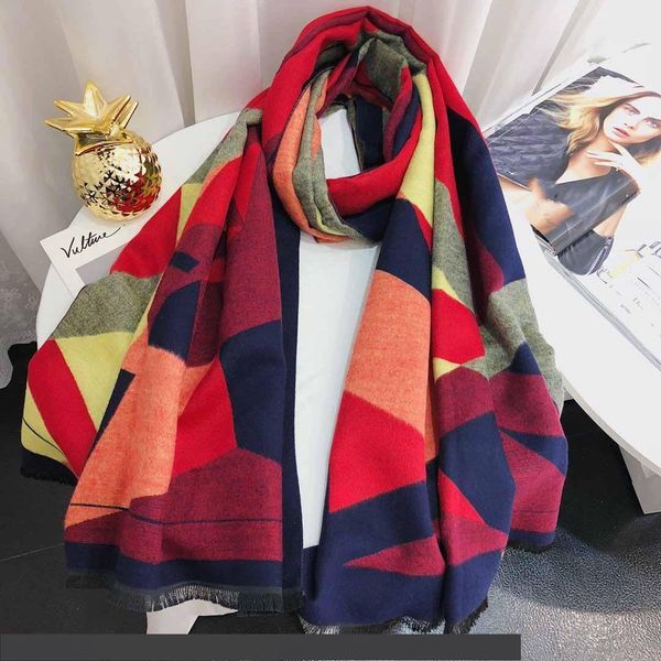 style -2019 new geometric pattern cashmere scarf shawl ladies fashion versatile scarf 180*70cm, Blue;gray
style -2019 new geometric pattern cashmere scarf shawl ladies fashion versatile scarf 180*70cm, Blue;gray