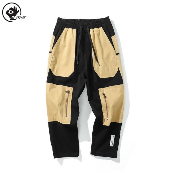 men's pants little raindrop sweat men patchwork japanese style trousers sweatpants streetwear man joggers track casual cargo, Black
men's pants little raindrop sweat men patchwork japanese style trousers sweatpants streetwear man joggers track casual cargo, Black