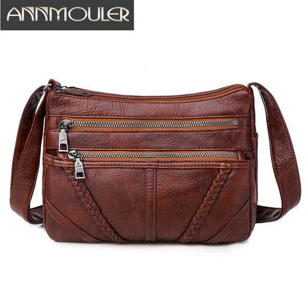 annmouler урожай женщины сумка мягкая кожа pu crossbody сумка браун омывается плеча женщины сумочку для девочек коммуникатор
annmouler урожай женщины сумка мягкая кожа pu crossbody сумка браун омывается плеча женщины сумочку для девочек коммуникатор