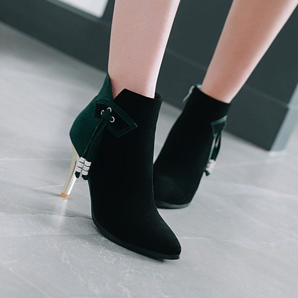 big size 9 10 11 12 boots women shoes ankle boots for women ladies shoes woman winter tassel metal trim, Black
big size 9 10 11 12 boots women shoes ankle boots for women ladies shoes woman winter tassel metal trim, Black