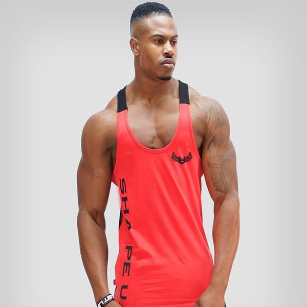 tank men's sports running vest cotton stitching contrast color training t-shirt gym tank running vest, Black;blue
tank men's sports running vest cotton stitching contrast color training t-shirt gym tank running vest, Black;blue