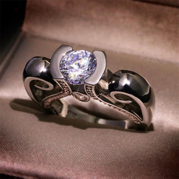 sparkling jewelry sterling sier round cut white z cz mozan diamond gemstones women wedding crown band ring gift for lover's, Slivery;golden
sparkling jewelry sterling sier round cut white z cz mozan diamond gemstones women wedding crown band ring gift for lover's, Slivery;golden