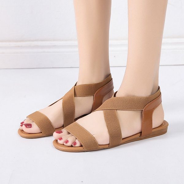 oeak sandals women summer new simple flat fish mouth sandals solid elastic band roman 2019 fashion, Black
oeak sandals women summer new simple flat fish mouth sandals solid elastic band roman 2019 fashion, Black