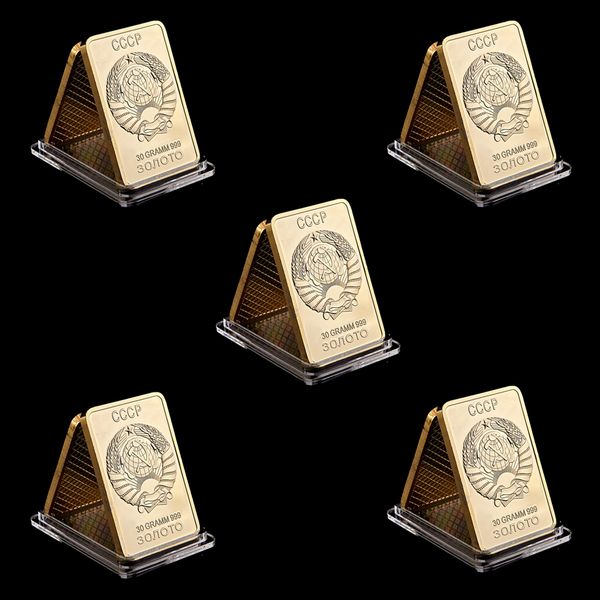 5pcs soviet gold plated ussr bullion soviet souvenir cccp gold bars coins collectibles coin medal home decoration
5pcs soviet gold plated ussr bullion soviet souvenir cccp gold bars coins collectibles coin medal home decoration