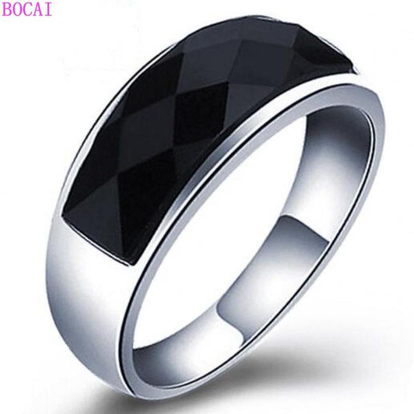 s925 sterling silver ring for men and women black natural stone men's ring hand ornament thai silver craft female rings, Golden;silver
s925 sterling silver ring for men and women black natural stone men's ring hand ornament thai silver craft female rings, Golden;silver