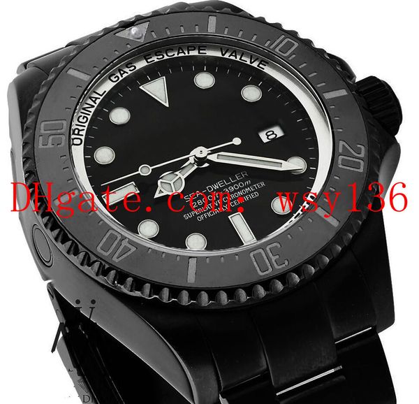44mm men's casual watch sea-dweller 116660 black ceramic in dlc pvd sapphire movement automatic mens wrist watches, Slivery;brown
44mm men's casual watch sea-dweller 116660 black ceramic in dlc pvd sapphire movement automatic mens wrist watches, Slivery;brown