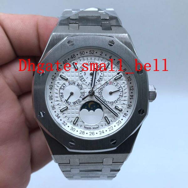 factory direct sale 42mm diameter 26574 imported automatic mechanical movement 316l stainless steel strap multifunctional hardcover watch, Slivery;brown
factory direct sale 42mm diameter 26574 imported automatic mechanical movement 316l stainless steel strap multifunctional hardcover watch, Slivery;brown