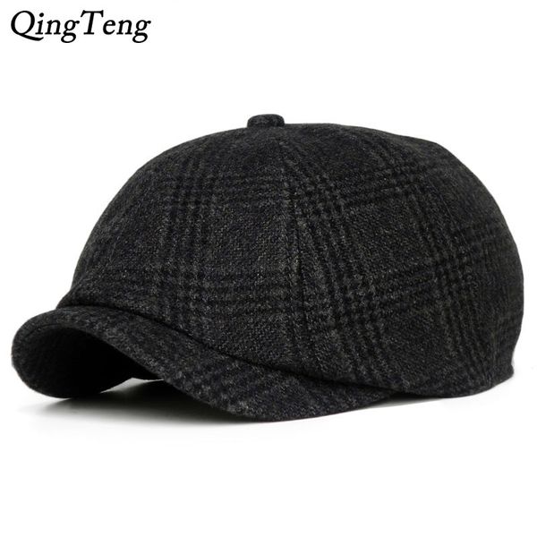 vintage retro hat british style men's plaid beret caps fashion octagonal cap casual newsboy cap wool ivy boinas pumpkin hats, Blue;gray
vintage retro hat british style men's plaid beret caps fashion octagonal cap casual newsboy cap wool ivy boinas pumpkin hats, Blue;gray