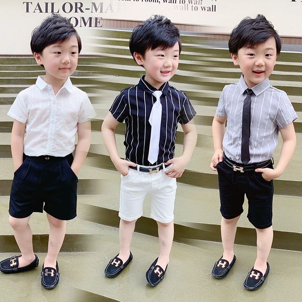 2019 children's clothing clothing children's vertical stripe short-sleeved shirt boys' and girls' lapel multicolor shirt, White;black
2019 children's clothing clothing children's vertical stripe short-sleeved shirt boys' and girls' lapel multicolor shirt, White;black