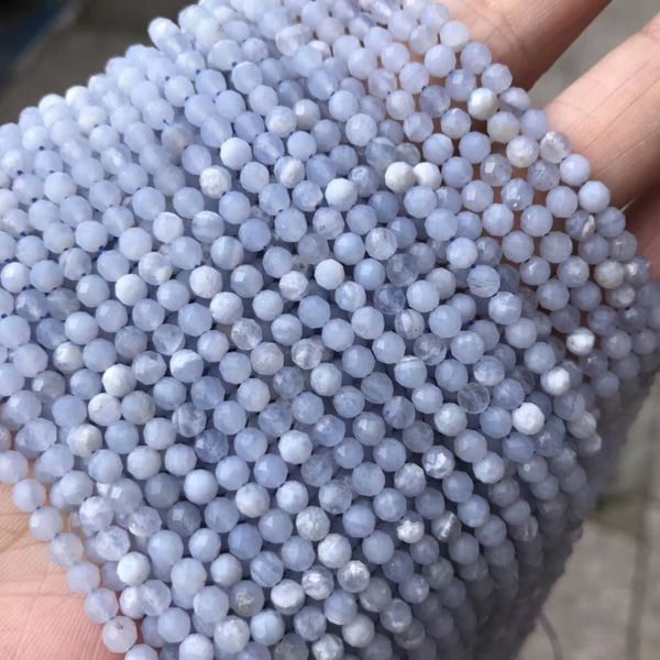 3mm faceted natural blue lace agate stone beads round loose small gold sun/turquoise stone beads for jewelry making diy 15'', Black
3mm faceted natural blue lace agate stone beads round loose small gold sun/turquoise stone beads for jewelry making diy 15'', Black