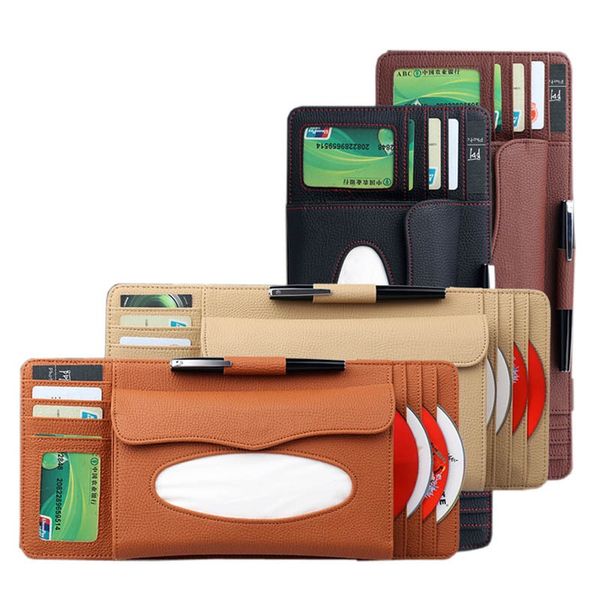car multi-function tissue box visor type pu soft business card napkin holder cd name card pen holder car auto accessories
car multi-function tissue box visor type pu soft business card napkin holder cd name card pen holder car auto accessories