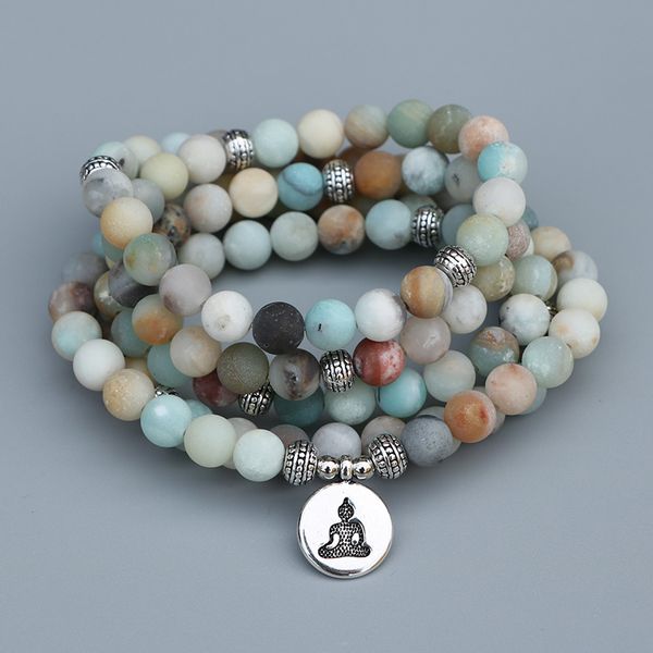 edothalia 8mm matte frosted amazonite beads mala bracelet with lotus, buddha charms women meditation yoga bracelet dropshipping, Black
edothalia 8mm matte frosted amazonite beads mala bracelet with lotus, buddha charms women meditation yoga bracelet dropshipping, Black