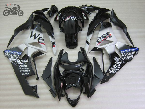 custom fairing kit for kawasaki zx6r 09 10 11 12 zx-6r 2009 - 2012 zx636 black west motorcycle fairings set
custom fairing kit for kawasaki zx6r 09 10 11 12 zx-6r 2009 - 2012 zx636 black west motorcycle fairings set
