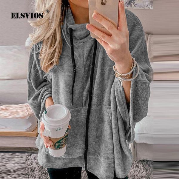 elsvios 5xl women batwing long sleeve sweatshirt autumn winter turtleneck warm hoodies casual solid pocket drawstring jumper, Black
elsvios 5xl women batwing long sleeve sweatshirt autumn winter turtleneck warm hoodies casual solid pocket drawstring jumper, Black