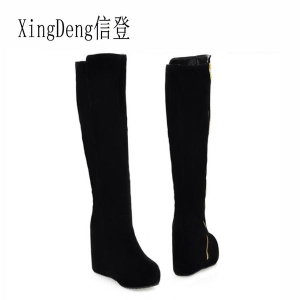 xingdeng женщины колено высокие сапоги зима клин платформа туфли на каблуках сапоги увеличение высоты женский длинный сексуальный рыцарь, Black
xingdeng женщины колено высокие сапоги зима клин платформа туфли на каблуках сапоги увеличение высоты женский длинный сексуальный рыцарь, Black