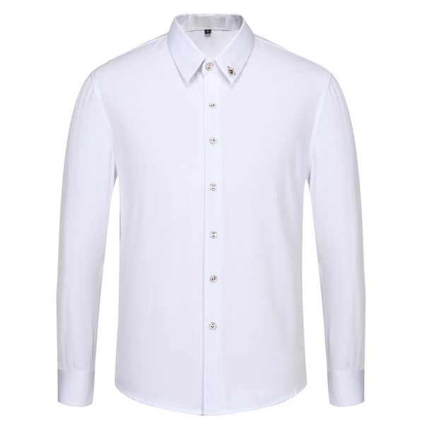 2020 men's casual print lapel slim long sleeve luxury logo shirt european and american fashion brand trend shirt -w -xxxl, White;black
2020 men's casual print lapel slim long sleeve luxury logo shirt european and american fashion brand trend shirt -w -xxxl, White;black