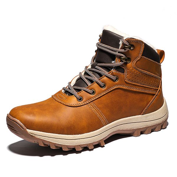 genuine leather shoes men boots with fur winter warm large size lace-up flat martin boots outdoor tooling boots anti-skid bootie, Black
genuine leather shoes men boots with fur winter warm large size lace-up flat martin boots outdoor tooling boots anti-skid bootie, Black