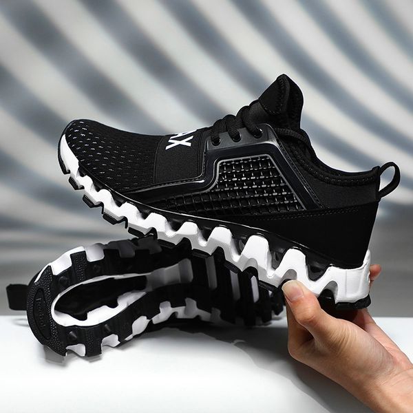 official authentic men's comfortable flying woven mesh sneakers men's casual shoes eva rubber outsole outdoor sports shoes, Black
official authentic men's comfortable flying woven mesh sneakers men's casual shoes eva rubber outsole outdoor sports shoes, Black