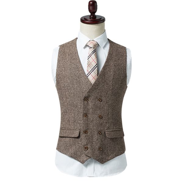 2019 customized double-breasted tweed vest wool herringbone groom vests pockets men's suit vests slim fit men's dress vest wedding, Black
2019 customized double-breasted tweed vest wool herringbone groom vests pockets men's suit vests slim fit men's dress vest wedding, Black