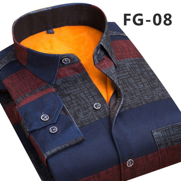 fashion men 's slim shirts autumn and winter thickening warm plaid 24 colors male social shirt clothing size -5xl, White;black
fashion men 's slim shirts autumn and winter thickening warm plaid 24 colors male social shirt clothing size -5xl, White;black