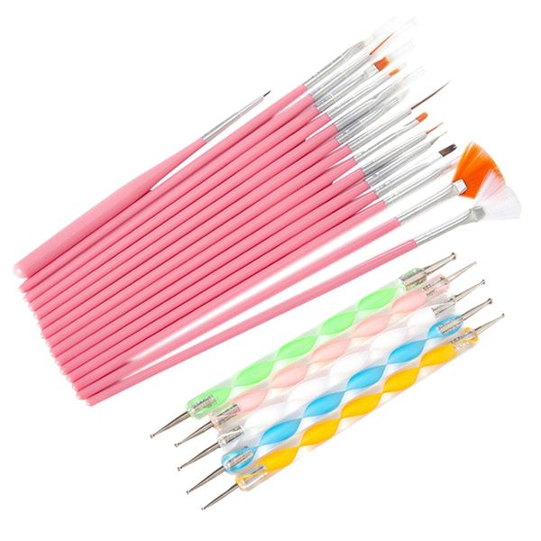 nail brush art brushes set 20pcs design diy nail dotting tools professional art painting pen brushes, Silver
nail brush art brushes set 20pcs design diy nail dotting tools professional art painting pen brushes, Silver