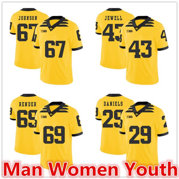 customize ncaa iowa hawkeyes football jerseys jaleel johnson 67 leshun daniels keegan render 69 josey jewell 43 jersey any name size s-5xl, Black
customize ncaa iowa hawkeyes football jerseys jaleel johnson 67 leshun daniels keegan render 69 josey jewell 43 jersey any name size s-5xl, Black