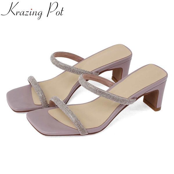 krazing pot 2020 limited customization rhinestone gorgeous women slip on mules peep toe high heels mature lady party sandals l05, Black
krazing pot 2020 limited customization rhinestone gorgeous women slip on mules peep toe high heels mature lady party sandals l05, Black