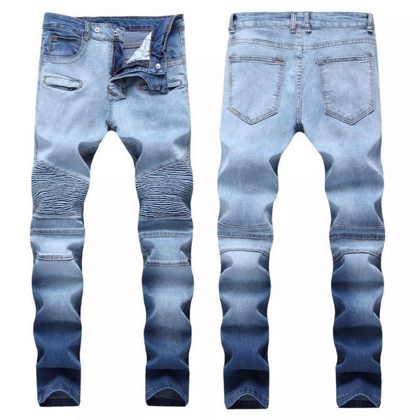 latest slim luxury men's designer blue jeans hole zipper men's jeans motorcycle motorcycle men's pants black siz
latest slim luxury men's designer blue jeans hole zipper men's jeans motorcycle motorcycle men's pants black siz