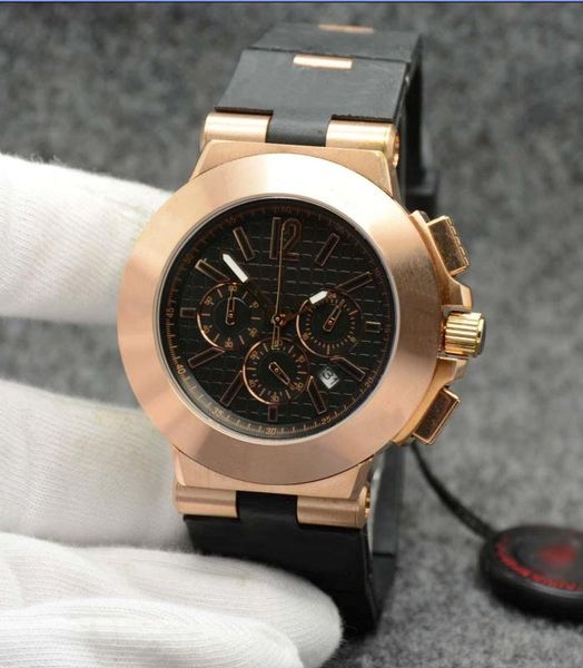 42mm quartz outdoor dignified mens watches fixed rose gold bezel watch black dial watches with rubber strap with gold stainless steel links, Slivery;brown
42mm quartz outdoor dignified mens watches fixed rose gold bezel watch black dial watches with rubber strap with gold stainless steel links, Slivery;brown
