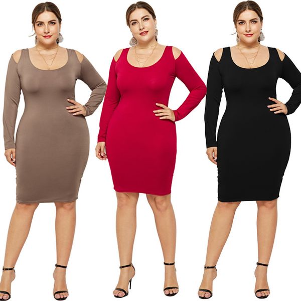 womens designer solid color banquet dress v-neck long sleeve hip split dress vxzj, Black;gray
womens designer solid color banquet dress v-neck long sleeve hip split dress vxzj, Black;gray