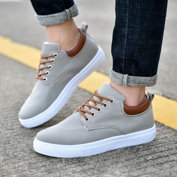 2019 fashion men's canvas shoes fashion men's sports shoes comfortable wild casual trend board, Black
2019 fashion men's canvas shoes fashion men's sports shoes comfortable wild casual trend board, Black