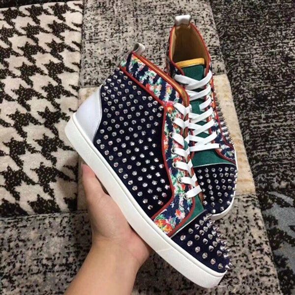 perfct качество шипы кожа для женщин, мужчин high top red bottom кроссовки multicolor rivet открытый повседневный walking квартиры размер 35, Black
perfct качество шипы кожа для женщин, мужчин high top red bottom кроссовки multicolor rivet открытый повседневный walking квартиры размер 35, Black