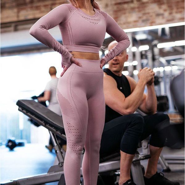 2 piece gym set workout clothes for women long sleeve crop sport women fitness clothing yoga sport suit
2 piece gym set workout clothes for women long sleeve crop sport women fitness clothing yoga sport suit