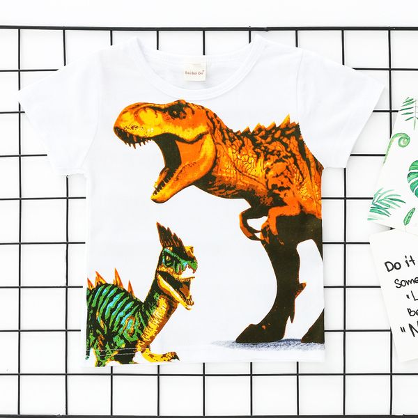 summer european and american children's clothing dinosaur cartoon printed cotton children's t-shirt short sleeve foreign trade, Blue
summer european and american children's clothing dinosaur cartoon printed cotton children's t-shirt short sleeve foreign trade, Blue