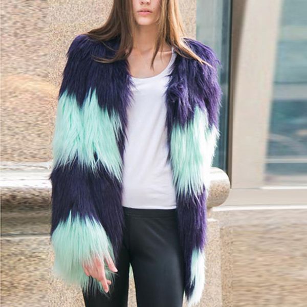 autumn winter coat women 2019 casual loose patchwork long coat female vintage plus size warm faux fur jackets coats blue 3xl, Black
autumn winter coat women 2019 casual loose patchwork long coat female vintage plus size warm faux fur jackets coats blue 3xl, Black