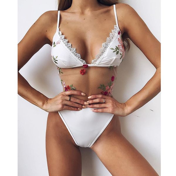 2019 new mesh embroidery one piece swimsuit women swimwear lace bodysuit swimsuit monokini brazilian bathing suit beachwear
2019 new mesh embroidery one piece swimsuit women swimwear lace bodysuit swimsuit monokini brazilian bathing suit beachwear