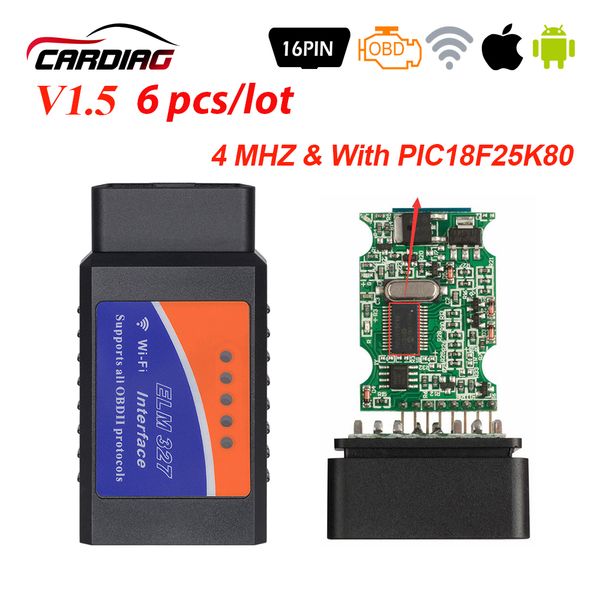 6pcs obd2 elm327 v1.5 bluetooth/wifi car diagnostic tool v 1.5 obd 2 elm 327 for android//windows obdii chip pic18f25k80
6pcs obd2 elm327 v1.5 bluetooth/wifi car diagnostic tool v 1.5 obd 2 elm 327 for android//windows obdii chip pic18f25k80