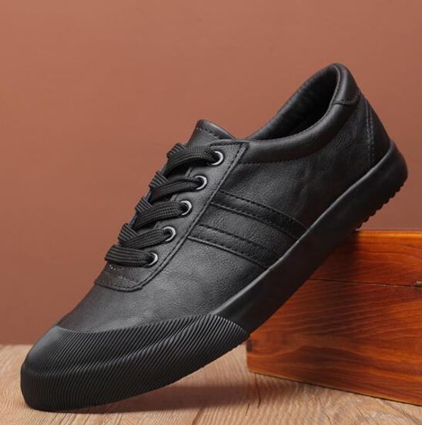 2020 new fashion men lace-up leather casual shoes man leather shoes trend cool loafers flats, Black
2020 new fashion men lace-up leather casual shoes man leather shoes trend cool loafers flats, Black
