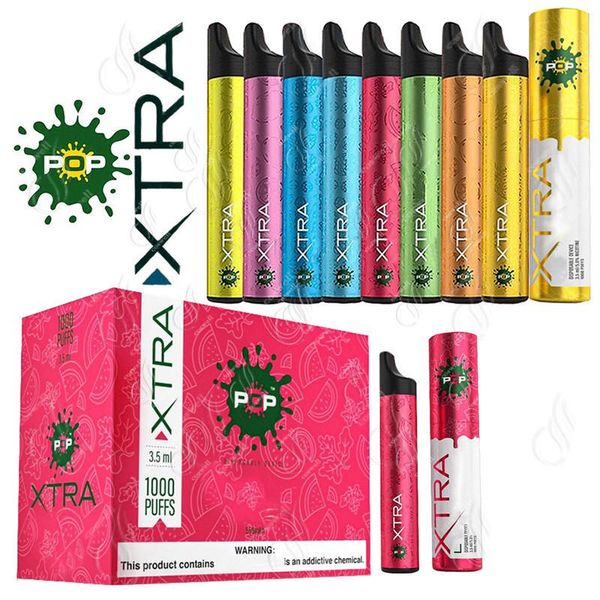 Новые POP XTRA Одноразовые устройства Pod Kit Extra 550mAh Аккумулятор 3,5 мл картриджи 1000 пуфы Vape Pen опорожнить Bidi MR ПАР HYPPE BAR
Новые POP XTRA Одноразовые устройства Pod Kit Extra 550mAh Аккумулятор 3,5 мл картриджи 1000 пуфы Vape Pen опорожнить Bidi MR ПАР HYPPE BAR