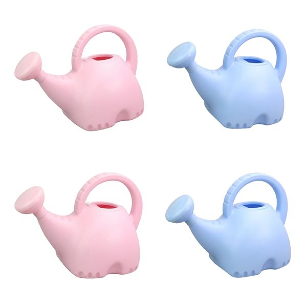 4pcs pink & blue elephant shaped watering can plastic pot with long spout for bonsai indoors and outdoors (1.5l
4pcs pink & blue elephant shaped watering can plastic pot with long spout for bonsai indoors and outdoors (1.5l