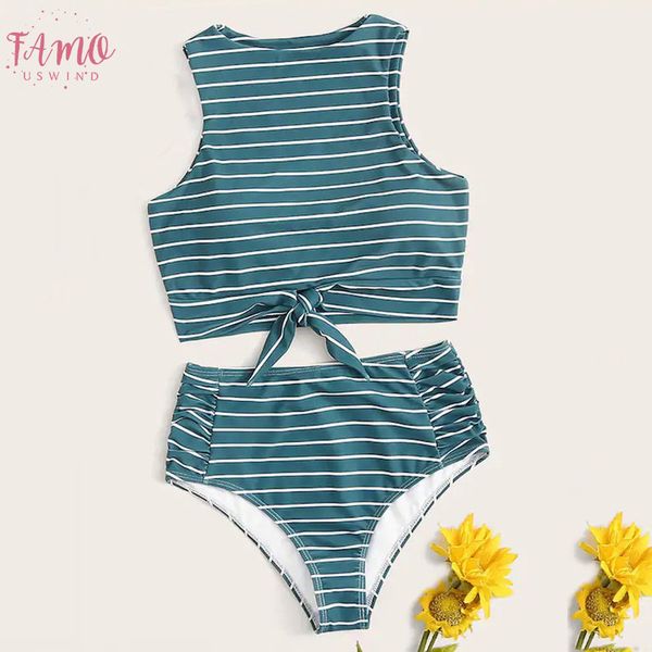 high waist bikini set swimwear women swimsuit push up bikini 2020 high neck striped bathing women summer beach wear biquini, White;black
high waist bikini set swimwear women swimsuit push up bikini 2020 high neck striped bathing women summer beach wear biquini, White;black