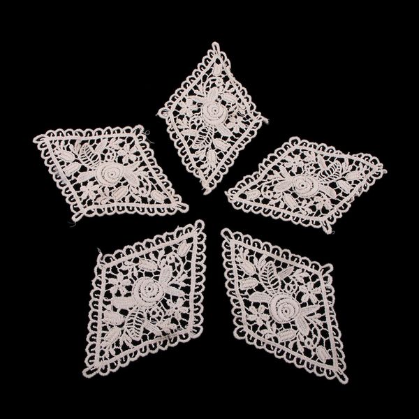5 pieces rhombic embroidered flower patches sew on applique patches diy sewing crafts supplies, Black
5 pieces rhombic embroidered flower patches sew on applique patches diy sewing crafts supplies, Black