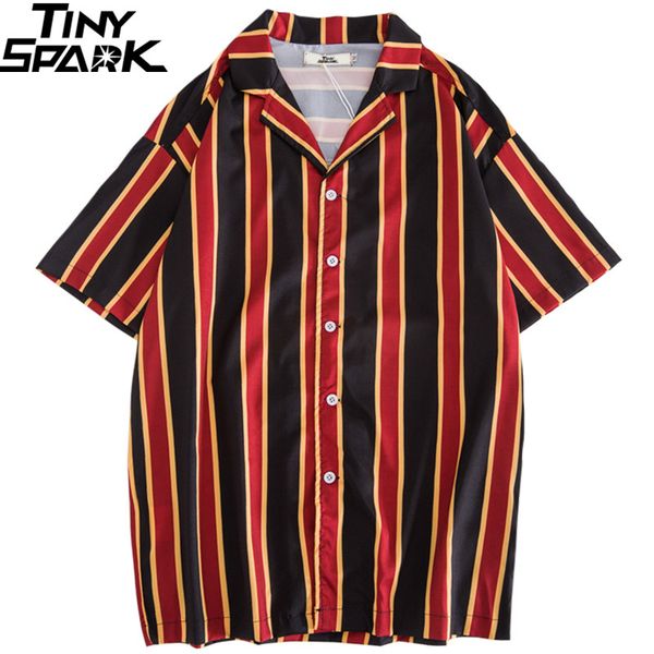 hip hop shirts streetwear 2019 summer mens beach shirt harajuku retro stripe shirt vintage fashion short sleeve black red, White;black
hip hop shirts streetwear 2019 summer mens beach shirt harajuku retro stripe shirt vintage fashion short sleeve black red, White;black
