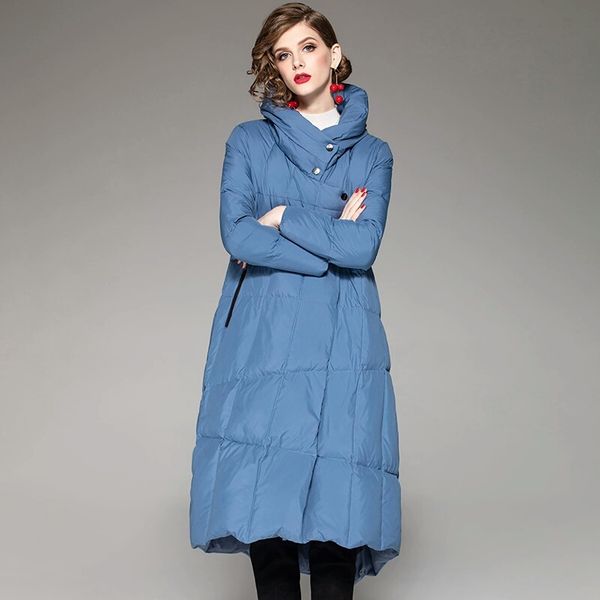 women winter long down coat luxury designer 90% white duck down filled check jacket womens green black blue puffer hood coats gift size sml
women winter long down coat luxury designer 90% white duck down filled check jacket womens green black blue puffer hood coats gift size sml