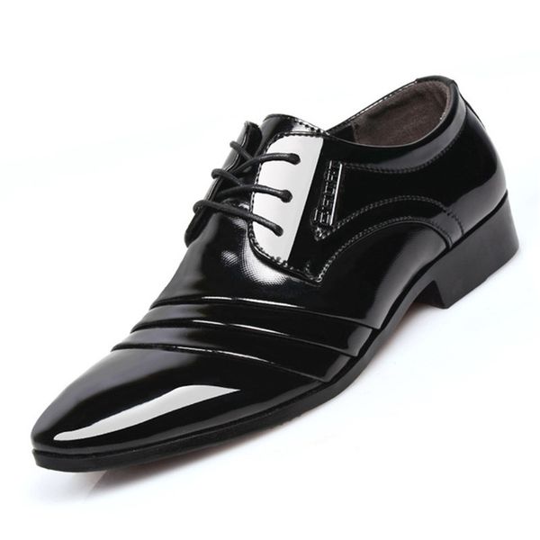 2019 leather men dress shoes brand men's business shoes italian style fashion men wedding male footwear boys prom, Black
2019 leather men dress shoes brand men's business shoes italian style fashion men wedding male footwear boys prom, Black