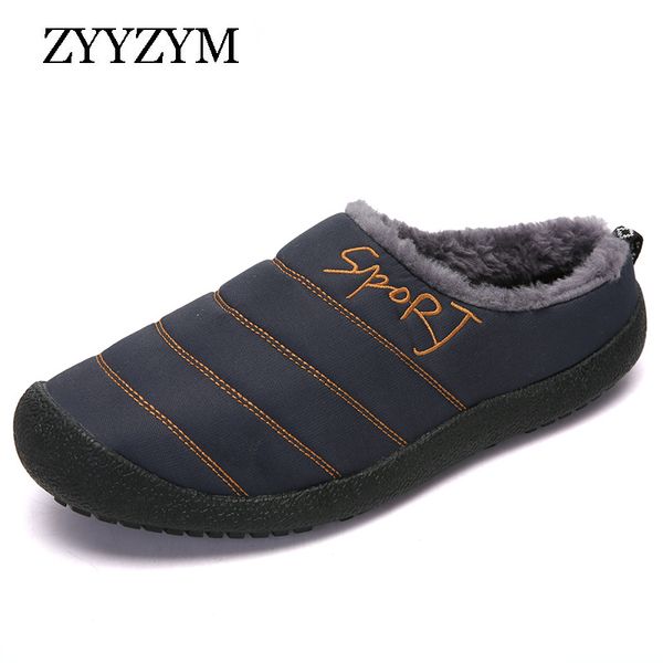 zyyzym men winter slippers plush keep warm fashion home cotton lovers slipper large size confortable rubber slippers, Black
zyyzym men winter slippers plush keep warm fashion home cotton lovers slipper large size confortable rubber slippers, Black