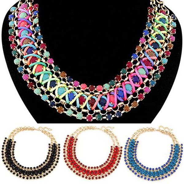 women's rhinestone braided pendant collar statement chain charm necklace jewelry 6y3n 7eo9 bdxy, Silver
women's rhinestone braided pendant collar statement chain charm necklace jewelry 6y3n 7eo9 bdxy, Silver
